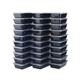 GoodCook Meal Prep Rectangle Single Compartment 30 units, Black, BPA Free - My Kitchen Products