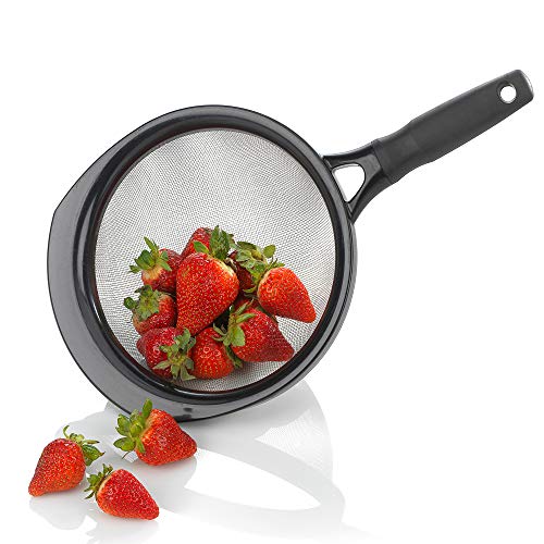 GoodCook Touch 8" Stainless Steel Wire Mesh Strainer with Non-slip Grip Handle - My Kitchen Products