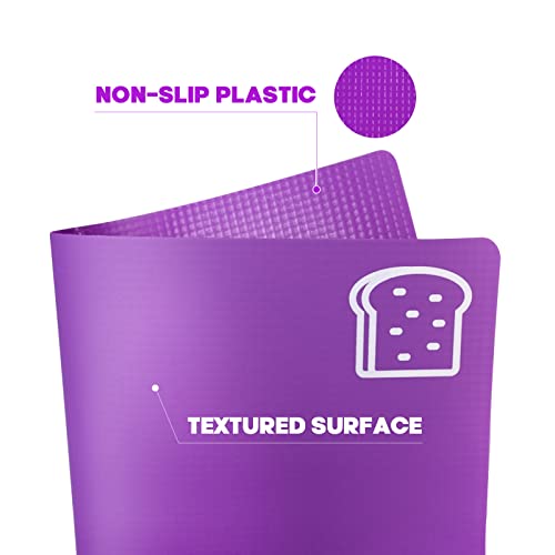 Goodluck 5 Pieces Flexible Cutting Boards, BPA Free Plastic Cutting Boards for Kitchen, Non Slip Cutting Mat for Meat and Vegetables - My Kitchen Products