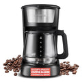 Gourmia 12 Cup One-Touch Coffee Maker – Pause and Serve with Automatic Keep Warm, Easy View Water Window, Compact Design, Stainless Steel Accents, Black - My Kitchen Products