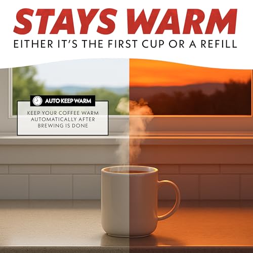Gourmia 12 Cup One-Touch Coffee Maker – Pause and Serve with Automatic Keep Warm, Easy View Water Window, Compact Design, Stainless Steel Accents, Black - My Kitchen Products