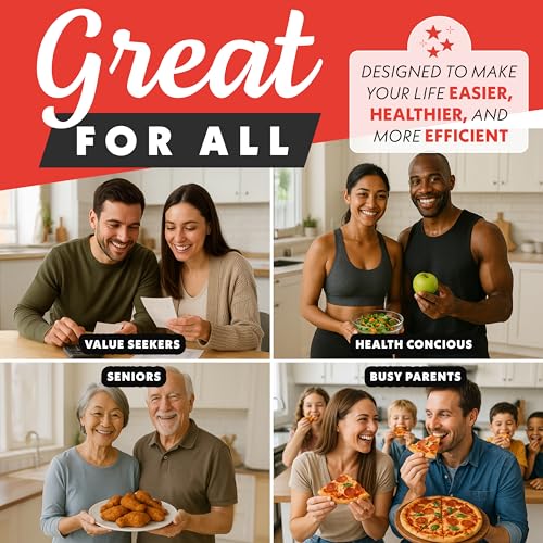 Gourmia Air Fryer French Door Toaster Oven - 6-Slice Capacity, LED Display with 14 Cooking Presets, Stainless Steel - My Kitchen Products