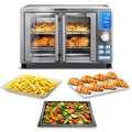 Gourmia Air Fryer French Door Toaster Oven - 6-Slice Capacity, LED Display with 14 Cooking Presets, Stainless Steel - My Kitchen Products