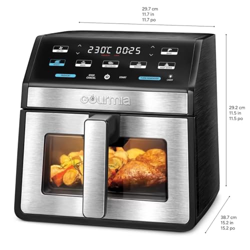 Gourmia GOURMIA Digital Air Fryer, 7.5 Liter with Window and Light, Mod. GAF858 - My Kitchen Products