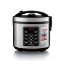 Gourmia Rice Cooker – 3 Qt Capacity, 12 Cup Cooked, 6 Cup Uncooked, Digital Controls, Grain Cooker & Steamer, Built-In Steamer Basket, Nonstick Ceramic Pot, Delay Timer, Keep Warm, Stainless Steel - My Kitchen Products