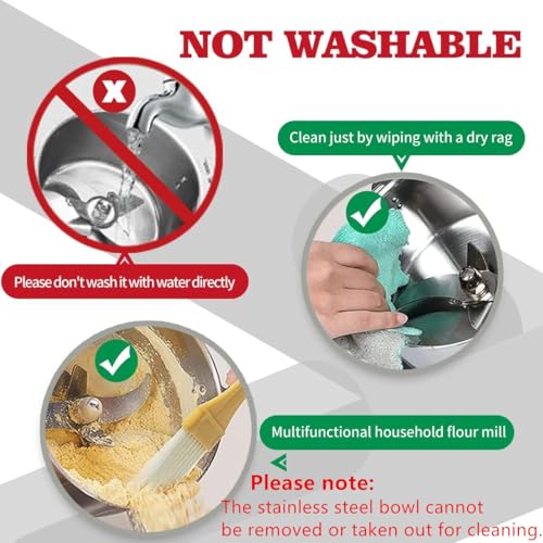 Grain Mill Grinder 750g High Speed Electric Stainless Steel Grinder Cereals Corn Flour Pulverizer Powder Machine for Dry Spice Herbs Grains Coffee Rice Pepper - My Kitchen Products