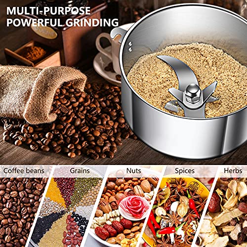 Grain Mill Grinder 750g High Speed Electric Stainless Steel Grinder Cereals Corn Flour Pulverizer Powder Machine for Dry Spice Herbs Grains Coffee Rice Pepper - My Kitchen Products