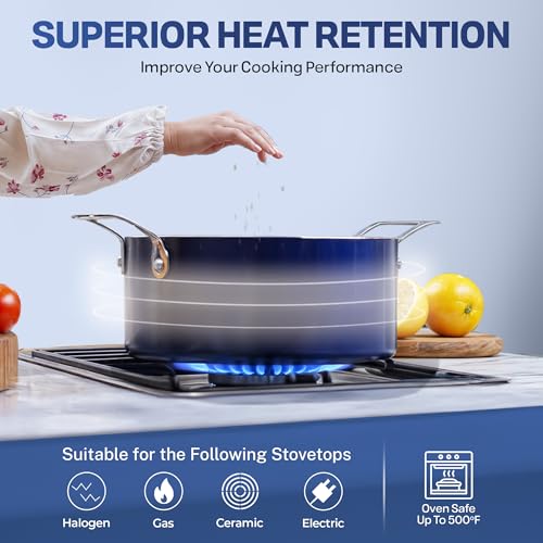 GRANITESTONE 20 Pc Kitchen Pots and Pans Set Non Stick Cookware Set, Kitchen Cookware Sets with Deep Frying Pan Set, Bakeware, & Steamer, Non Toxic PFOA PFOS Free, Oven and Dishwasher Safe - My Kitchen Products