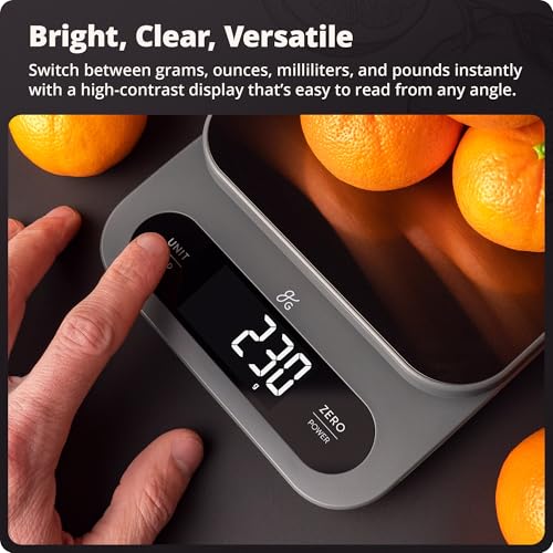 Greater Goods Digital Food Scale for Kitchen & Baking, 10kg/22lb High-Capacity Weight Scale with 1g Precision, Stainless Steel Platform, Hi-Def LCD, Ideal for Bread, Sourdough & Bulk Cooking - My Kitchen Products