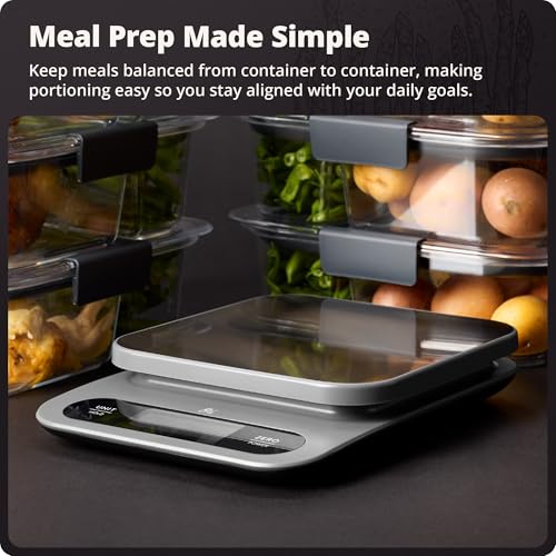 Greater Goods Digital Food Scale for Kitchen & Baking, 10kg/22lb High-Capacity Weight Scale with 1g Precision, Stainless Steel Platform, Hi-Def LCD, Ideal for Bread, Sourdough & Bulk Cooking - My Kitchen Products
