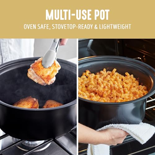 GreenLife 6QT Slow Cooker, Non-Toxic PFAS-Free Ceramic Nonstick Removable Interior Bowl, Programmable, Family Friendly, Keep Warm, Stovetop & Oven Safe, Dishwasher Safe Crock, Timer, Glass Lid, Yellow - My Kitchen Products