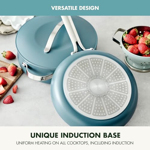 GreenPan Nova 10-Piece Cookware Pots & Pans Set, Oprah’s Favorite Things 2024, PFAS-Free Ceramic Nonstick, Fry, Sauté, Stockpot, Utensils, Lids, Induction Suitable, Dishwasher & Oven Safe, Deep Teal - My Kitchen Products