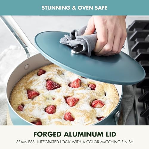 GreenPan Nova 10-Piece Cookware Pots & Pans Set, Oprah’s Favorite Things 2024, PFAS-Free Ceramic Nonstick, Fry, Sauté, Stockpot, Utensils, Lids, Induction Suitable, Dishwasher & Oven Safe, Deep Teal - My Kitchen Products