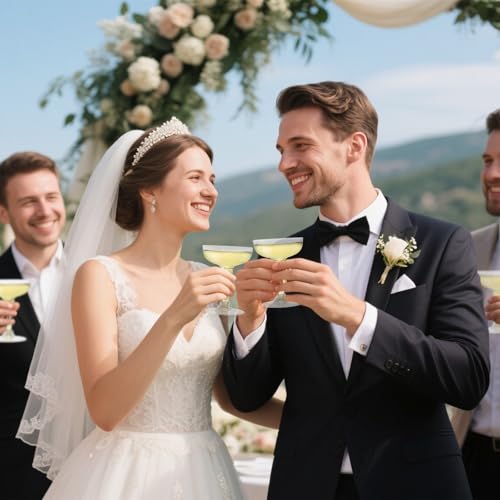 Hacaroa 75 Pack Plastic Champagne Coupe, 4 Oz Champagne Glasses Cocktail Glasses, Disposable Party Stem Cups Dessert Cups for Martini, Margarita, Birthday, Wedding - My Kitchen Products