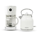 HADEN Coffee Machine, 12 Cup Drip Coffee Maker Bundled with Heritage 1.7 Liter Stainless Steel Electric Kettle, Ivory & Chrome - My Kitchen Products