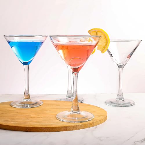HAKEEMI Martini Glasses Set of 7, 6 OZ Cocktail Glasses for Espresso Martini, Drinking Glasses for Frozen Drinks - My Kitchen Products