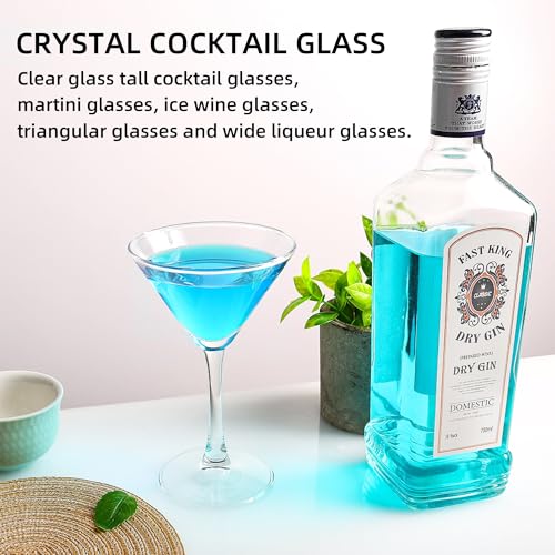 HAKEEMI Martini Glasses Set of 7, 6 OZ Cocktail Glasses for Espresso Martini, Drinking Glasses for Frozen Drinks - My Kitchen Products