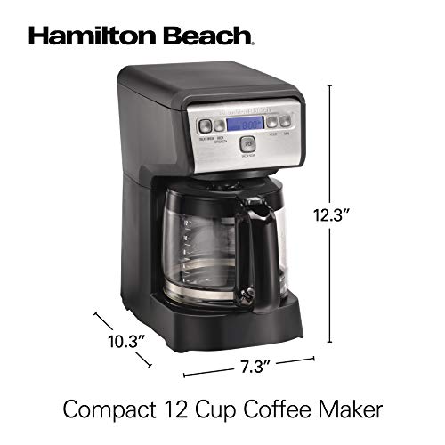 Hamilton Beach 12 Cup Compact Programmable Drip Coffee Maker - My Kitchen Products