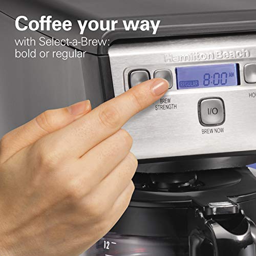 Hamilton Beach 12 Cup Compact Programmable Drip Coffee Maker - My Kitchen Products