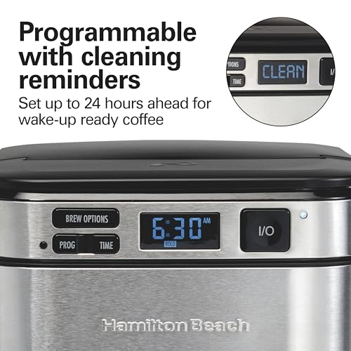 Hamilton Beach 12 Cup Programmable Coffee Maker, FrontFill Drip Coffee Maker - My Kitchen Products