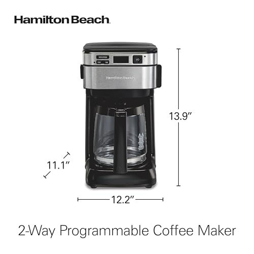 Hamilton Beach 12 Cup Programmable Coffee Maker, FrontFill Drip Coffee Maker - My Kitchen Products