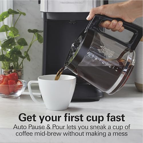Hamilton Beach 12 Cup Programmable Coffee Maker, FrontFill Drip Coffee Maker - My Kitchen Products