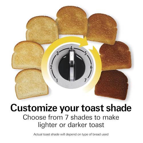 Hamilton Beach 2 Slice Toaster with Extra-Wide Slots, Bagel Setting, Toast Boost, Slide-Out Crumb Tray, Auto-Shutoff & Cancel Button, Defrost Function, Stainless Steel (22794) - My Kitchen Products