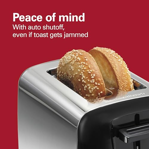 Hamilton Beach 2 Slice Toaster with Extra Wide Slots, Shade Selector, Auto-Shutoff, Cancel Button and Toast Boost, Black - My Kitchen Products