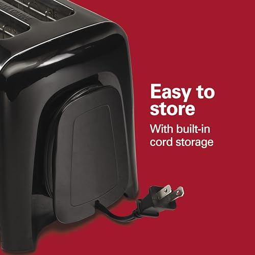 Hamilton Beach 2 Slice Toaster with Extra Wide Slots, Shade Selector, Auto-Shutoff, Cancel Button and Toast Boost, Black - My Kitchen Products