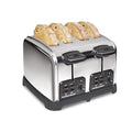 Hamilton Beach 24782 Retro Toaster with Wide Slots, Sure-Toast echnology, Bagel & Defrost Settings, Auto Boost to Lift Smaller Breads, 4 Slice, Polished Stainless Steel - My Kitchen Products