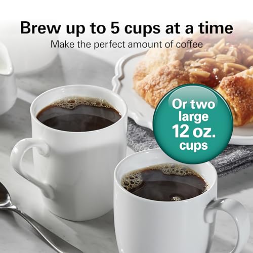 Hamilton Beach 5 Cup Drip Coffee Maker with Easy FrontFill Basket, Compact Design, Works with Smart Plugs, Glass Carafe, Auto Pause and Pour, Black & Stainless Steel (46112) - My Kitchen Products