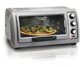 Hamilton Beach 6 Slice Countertop Toaster Oven With Easy Reach Roll-Top Door, Bake, Broil & Toast Functions, Auto Shutoff, Silver (31127D) - My Kitchen Products