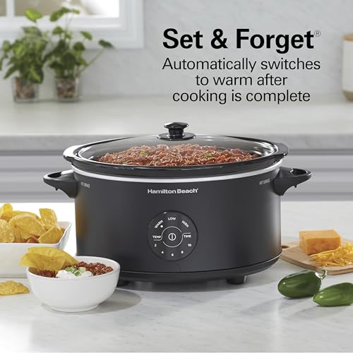 Hamilton Beach 7 Quart Set & Forget Portable Programmable Slow Cooker - My Kitchen Products