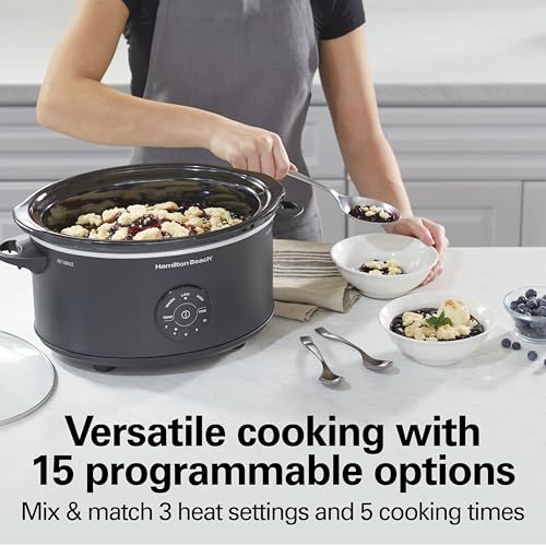 Hamilton Beach 7 Quart Set & Forget Portable Programmable Slow Cooker - My Kitchen Products