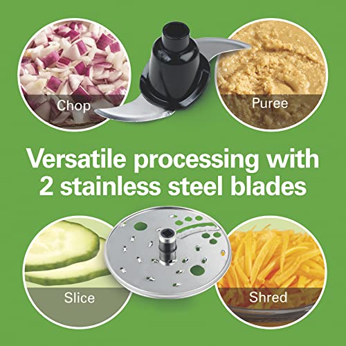 Hamilton Beach Big Mouth Duo Plus 12 Cup Food Processor & Vegetable Chopper with Additional Mini 4 Cup Bowl, Black (70580) - My Kitchen Products