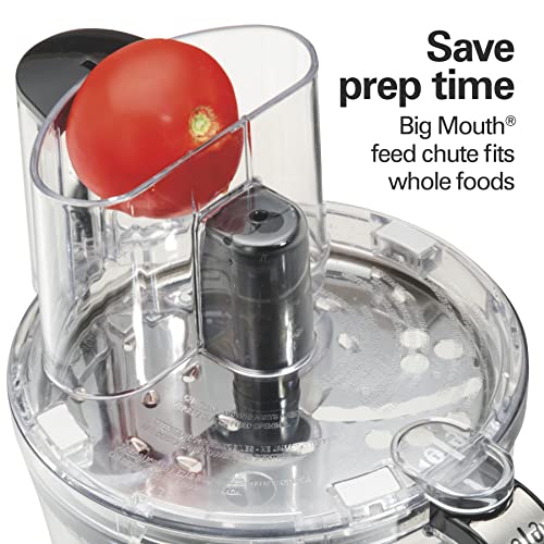 Hamilton Beach Big Mouth Duo Plus 12 Cup Food Processor & Vegetable Chopper with Additional Mini 4 Cup Bowl, Black (70580) - My Kitchen Products