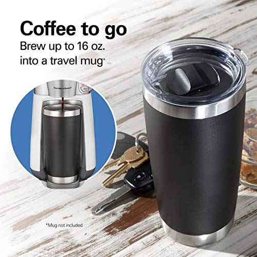 Hamilton Beach Convenient Craft Rapid Cold and Hot Brew Coffee Maker, 16 oz. Single Serve Grounds Brewer, White (42500) - My Kitchen Products