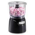 Hamilton Beach Electric Vegetable Chopper & Mini Food Processor, 3-Cup, 350 Watts, for Dicing, Mincing, and Puree, Black (72850) - My Kitchen Products