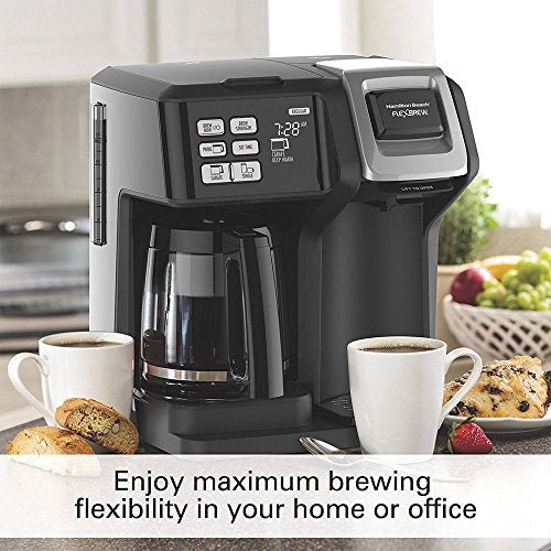 Hamilton Beach FlexBrew 2-Way Brewer Programmable Coffee Maker (49976) Bundle with Support Extension - My Kitchen Products