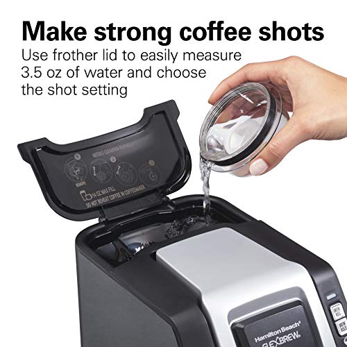 Hamilton Beach FlexBrew Single-Serve Coffee Maker with Milk Frother Compatible with K-Cup Pods and Grounds, 1cups, Black (49949) - My Kitchen Products