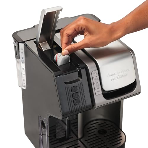 Hamilton Beach FlexBrew Trio 2-Way Coffee Maker, Compatible with K-Cup Pods or Grounds, Combo, Single Serve & Espresso Machine with 19 Bar Pump, 56 oz. Removable Reservoir, Black - My Kitchen Products