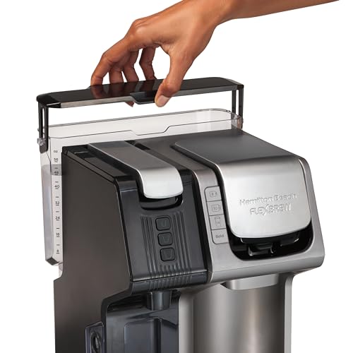 Hamilton Beach FlexBrew Trio 2-Way Coffee Maker, Compatible with K-Cup Pods or Grounds, Combo, Single Serve & Espresso Machine with 19 Bar Pump, 56 oz. Removable Reservoir, Black - My Kitchen Products