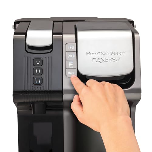 Hamilton Beach FlexBrew Trio 2-Way Coffee Maker, Compatible with K-Cup Pods or Grounds, Combo, Single Serve & Espresso Machine with 19 Bar Pump, 56 oz. Removable Reservoir, Black - My Kitchen Products