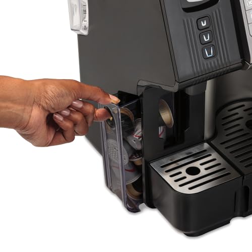 Hamilton Beach FlexBrew Trio 2-Way Coffee Maker, Compatible with K-Cup Pods or Grounds, Combo, Single Serve & Espresso Machine with 19 Bar Pump, 56 oz. Removable Reservoir, Black - My Kitchen Products
