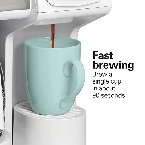 Hamilton Beach FlexBrew Trio 2-Way Coffee Maker, Compatible with K-Cup Pods or Grounds, Combo, Single Serve & Full 12 Cup Coffee Pot, White, Fast Brewing, Removeable Reservoir - My Kitchen Products