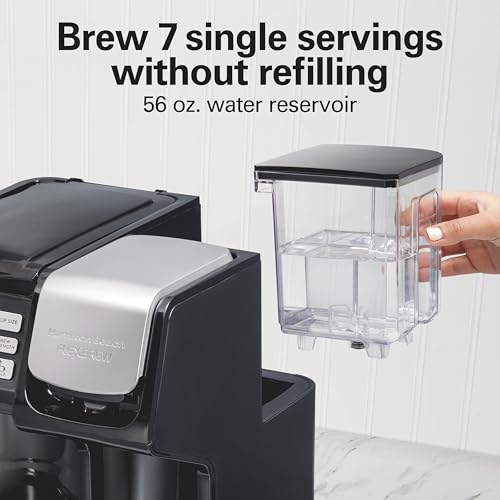 Hamilton Beach FlexBrew Trio 2-Way Coffee Maker, Compatible with K-Cup Pods or Grounds, Combo, Single Serve & Full 12c Pot, Black - Fast Brewing (49902) - My Kitchen Products