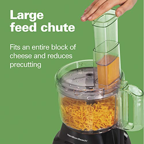 Hamilton Beach Food Processor & Vegetable Chopper for Slicing, Shredding, Mincing, and Puree, 8 Cup, Black - My Kitchen Products