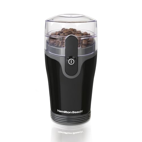 Hamilton Beach Fresh Grind Electric Coffee Grinder for Beans, Spices and More, Stainless Steel Blades, Removable Chamber, Makes up to 12 Cups, Black - My Kitchen Products