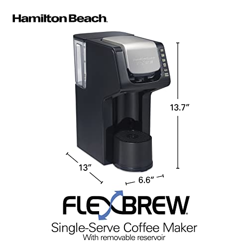 Hamilton Beach Gen 4 FlexBrew Single-Serve Coffee Maker with Removable Reservoir, Compatible with Pod Packs and Grounds, 50 oz., 4 Fast Brewing Options, Black - My Kitchen Products
