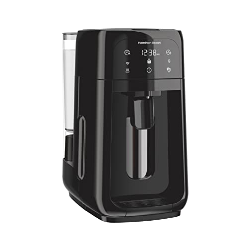 Hamilton Beach One Press Programmable Dispensing Drip Coffee Maker with 12 Cup Internal Brew Pot, Removable Water Reservoir, Black Next Gen (47600) - My Kitchen Products